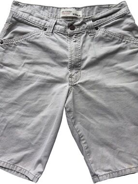 Levi's Workwear Light Gray Cotton Shorts with Zipper Fly